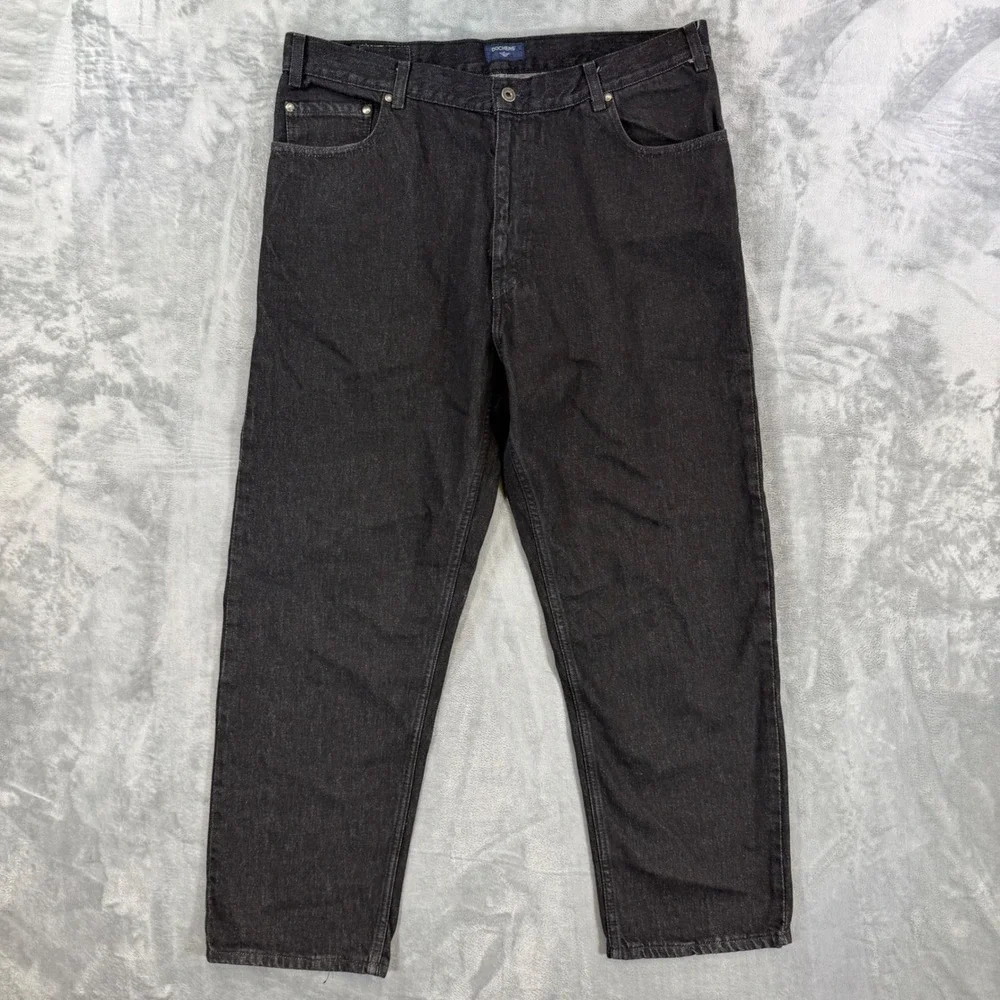 Vintage New Dockers Gentlemen's Fit‎ Jeans Men's Size 38x29 Black Denim Pants